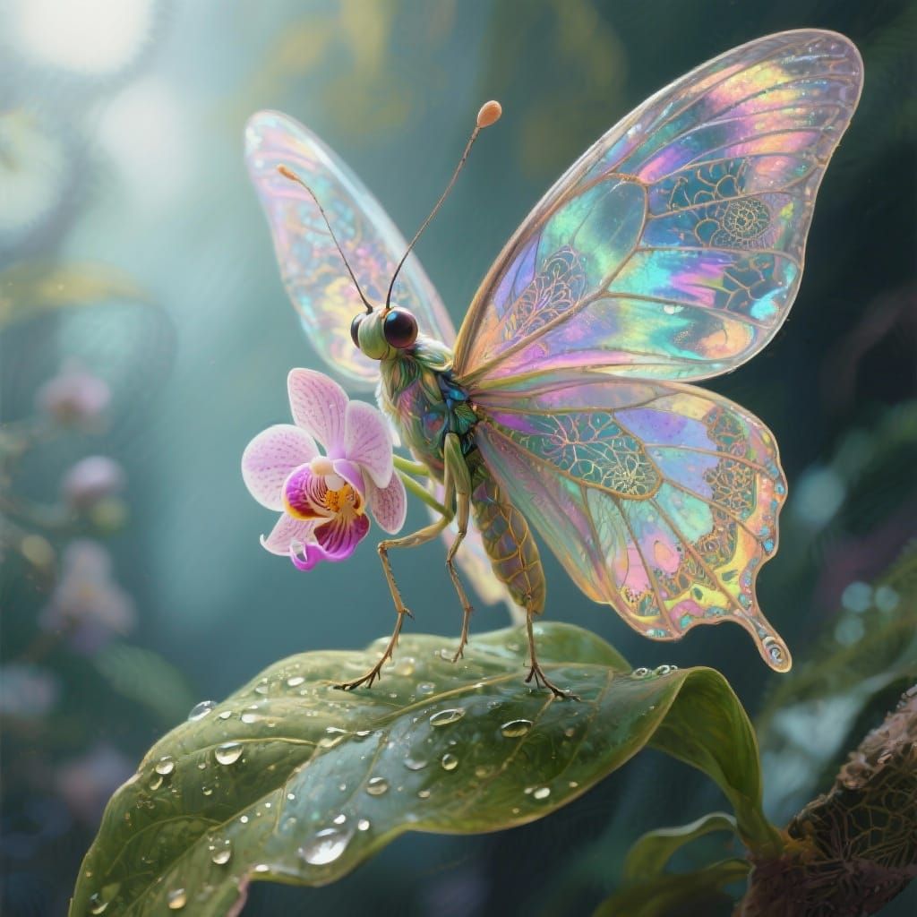 a butterfly-orchid hybrid  by @DW