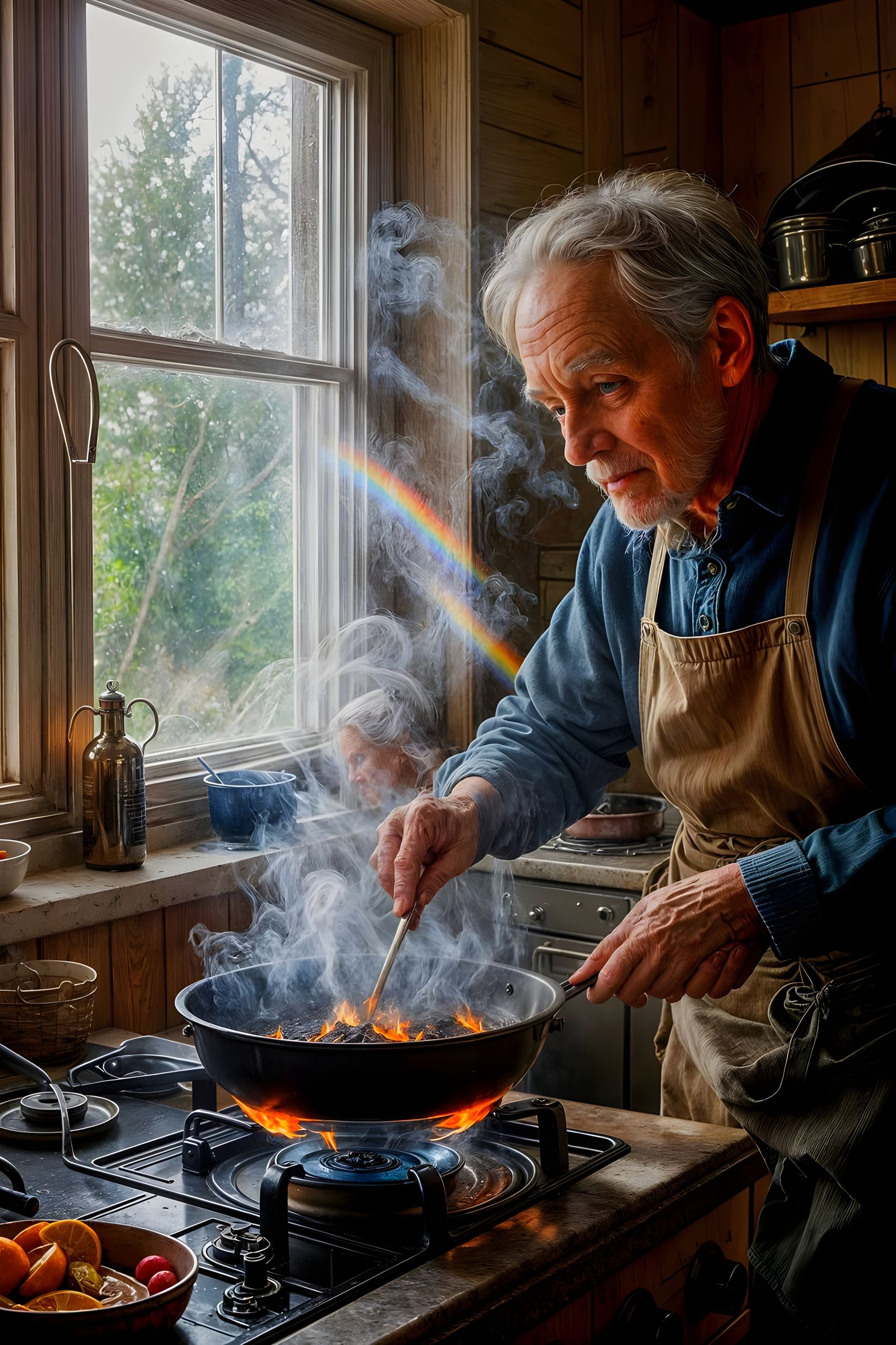 “BEAUTY IN ORDINARY MOMENTS: WIDOWER’S THOUGHTS OF HIS WIFE WHILE COOKING HIS OWN BREAKFAST”  by @Steve