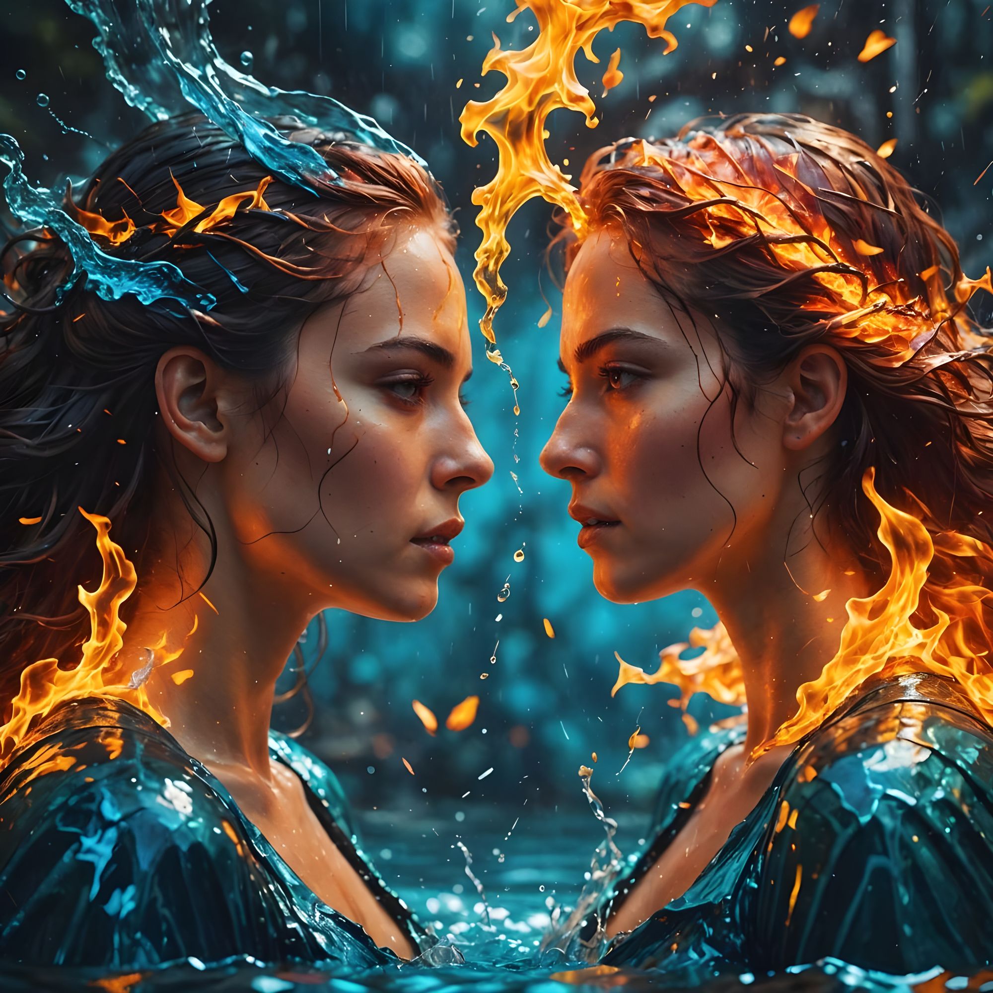 Impossible love between fire and water