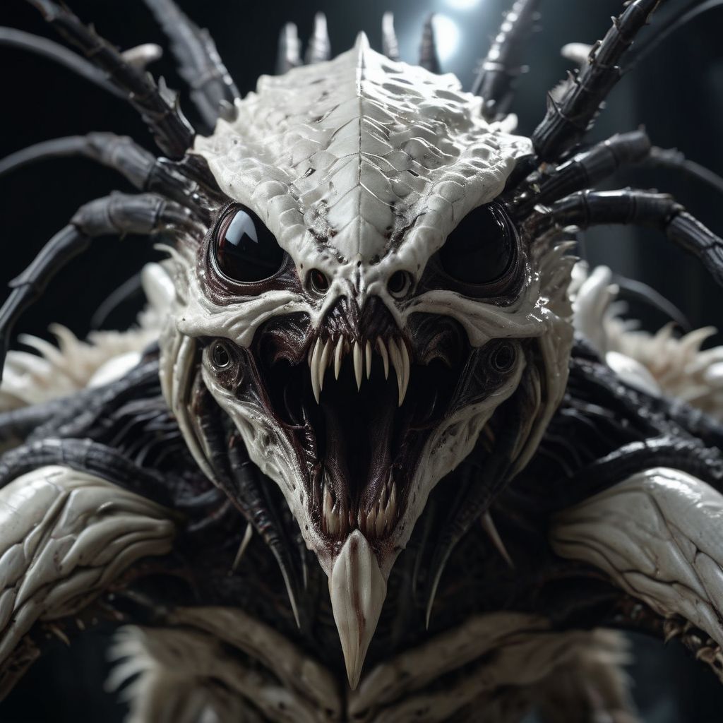 Creepy alien eldritch  monster demons