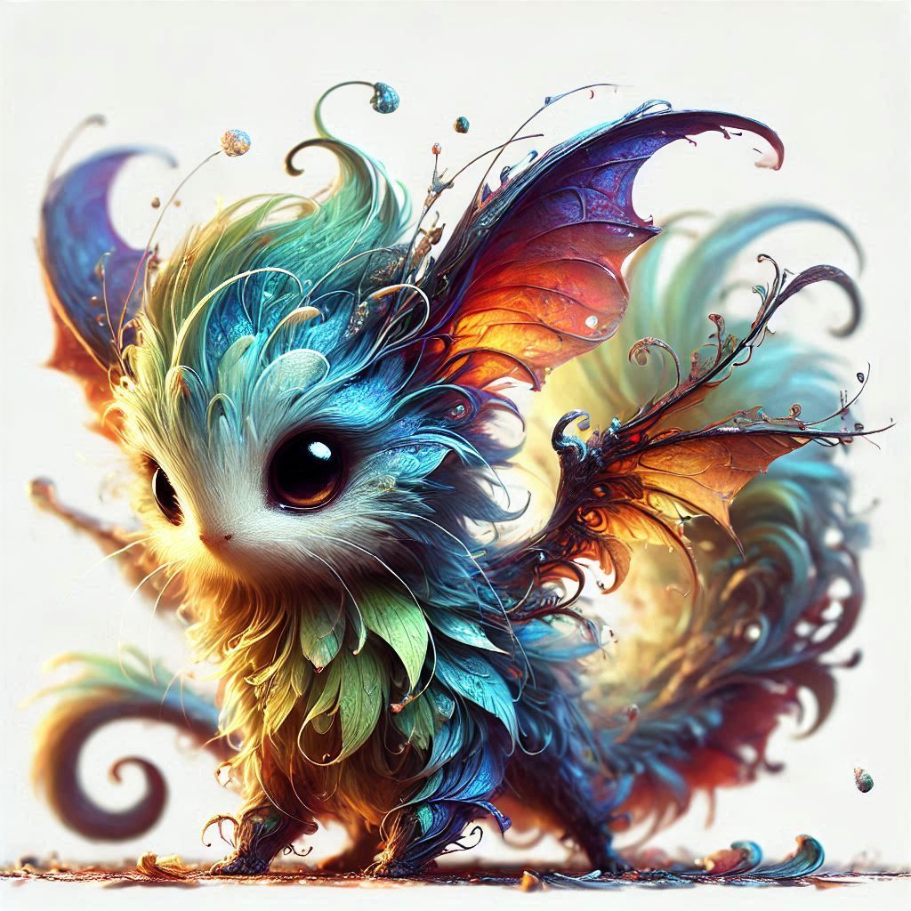 adorable fairy-tale fantasy creature portrait..
