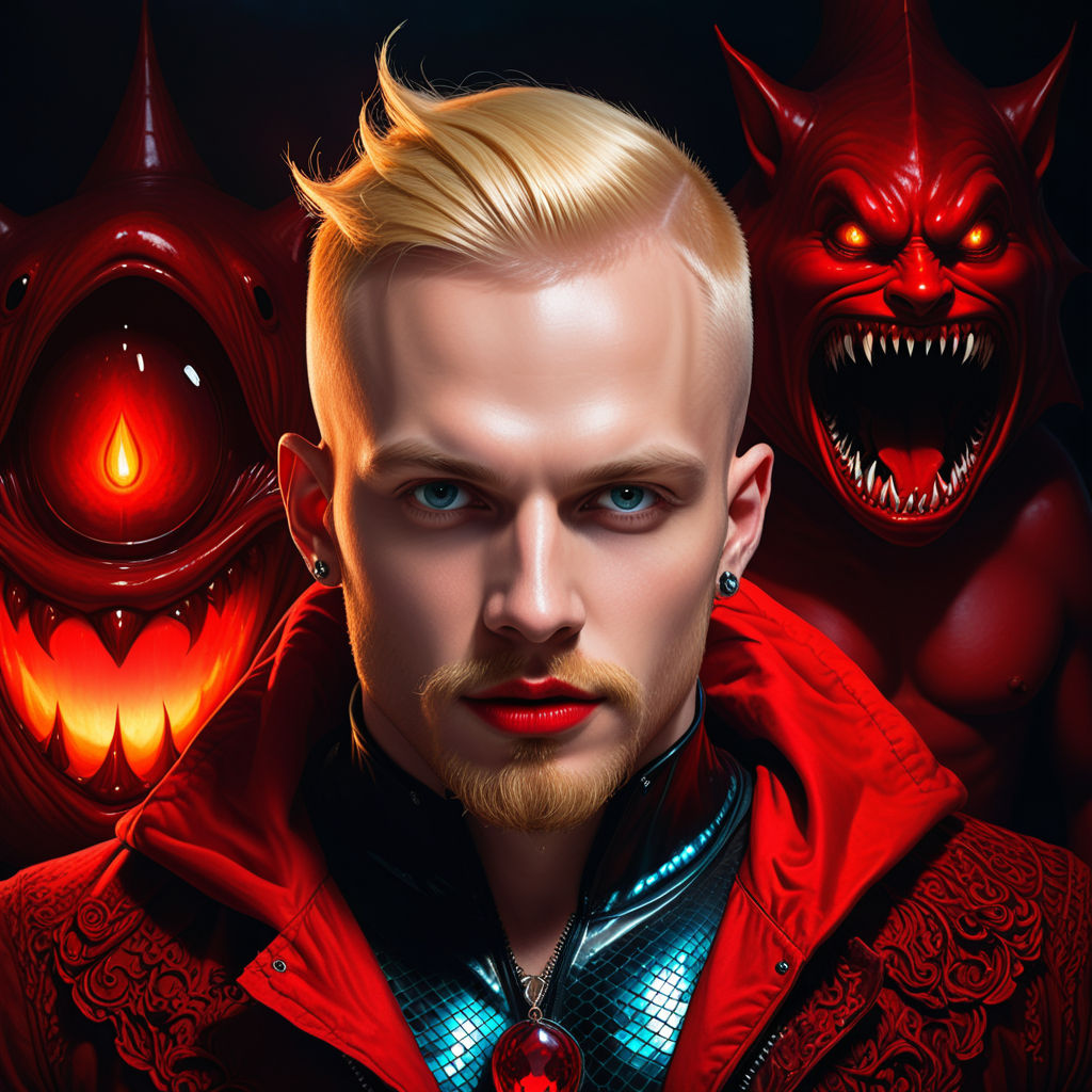 Handsome man in the underworld