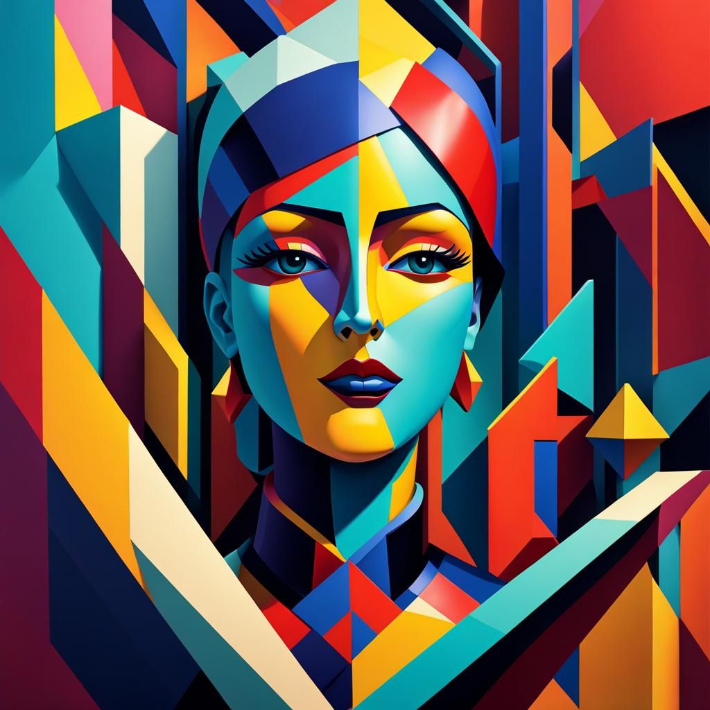 cubist painting - AI Generated Artwork - NightCafe Creator