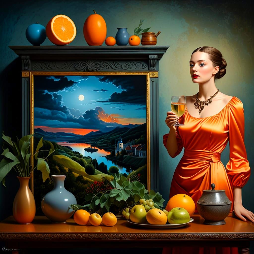 Ethereal Medieval Ladies in Twilight Elegance