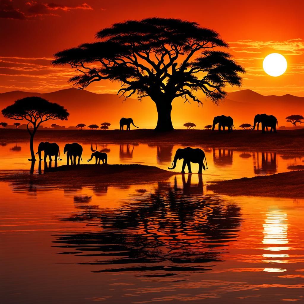 Savannah Sunset v2  by @schimis