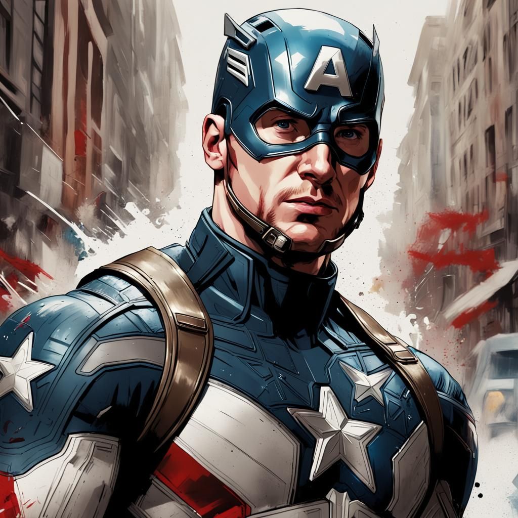 Avengers Captain America - AI Generated Artwork - NightCafe Creator