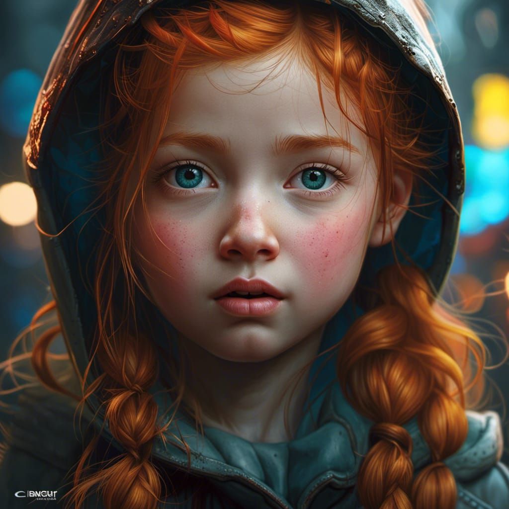 Ginger girl - AI Generated Artwork - NightCafe Creator