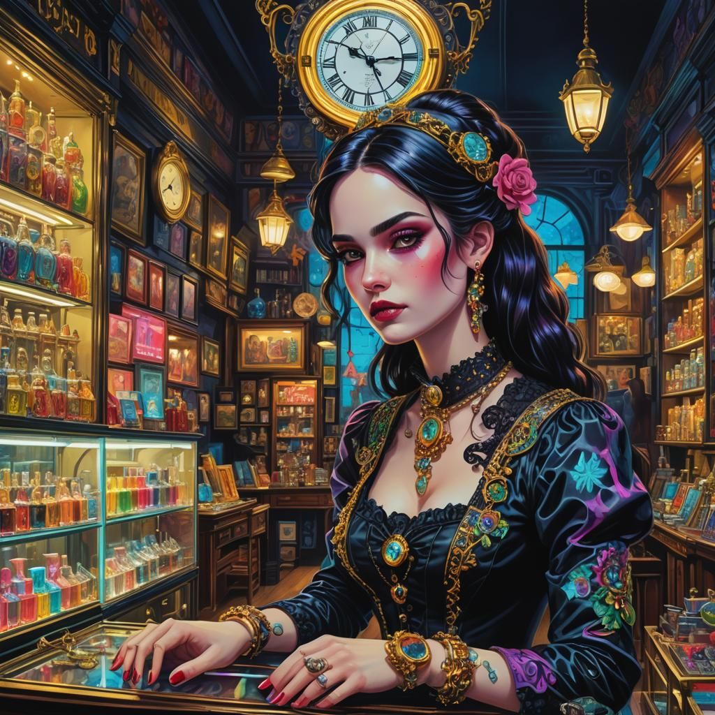 Surreal Shopkeeper II - AI Generated Artwork - NightCafe Creator