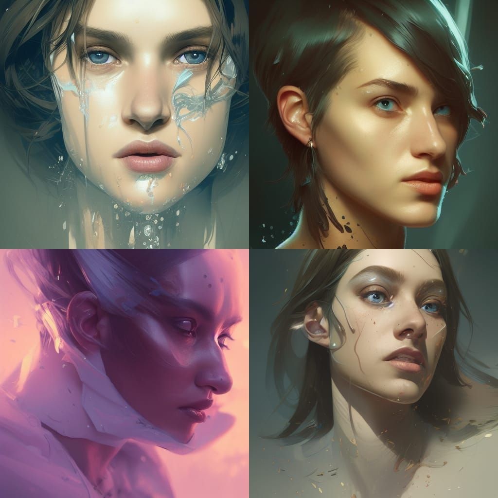 under water
