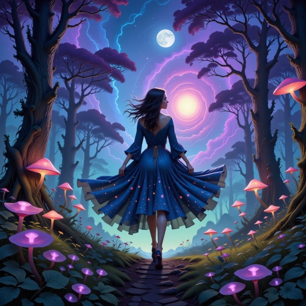 Oh, she twirls in cosmic dance
In the wilds, we take our chance
 <lora:Jungle Trista:1.0> 