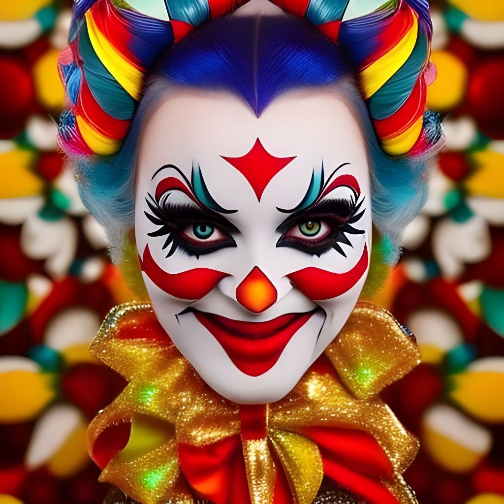 Colorful Clown  by @Silver Rain