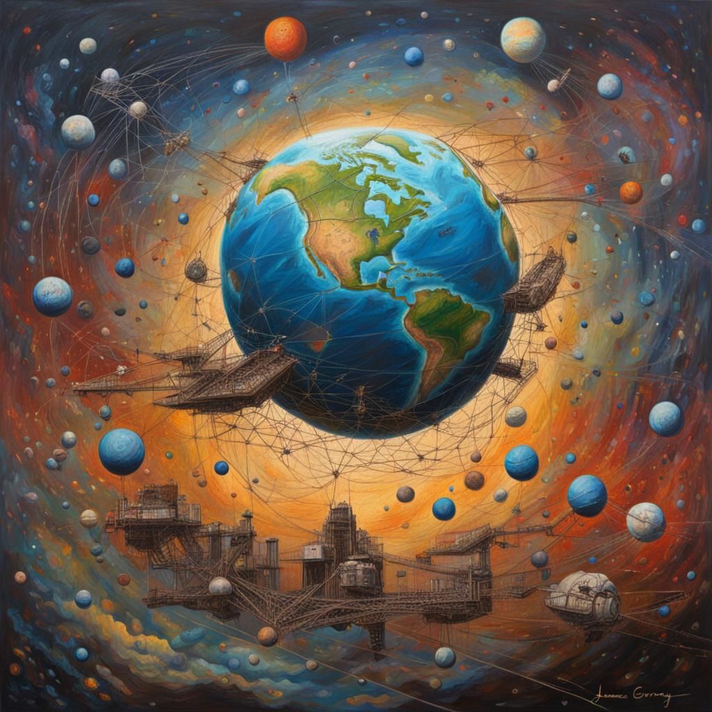 planet earth, networks everywhere