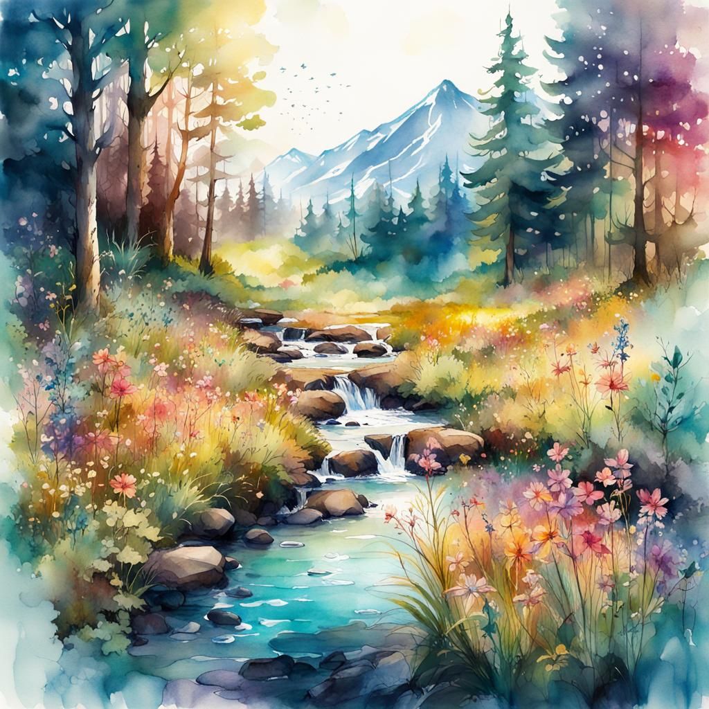 Mountain meadow  by @Livia