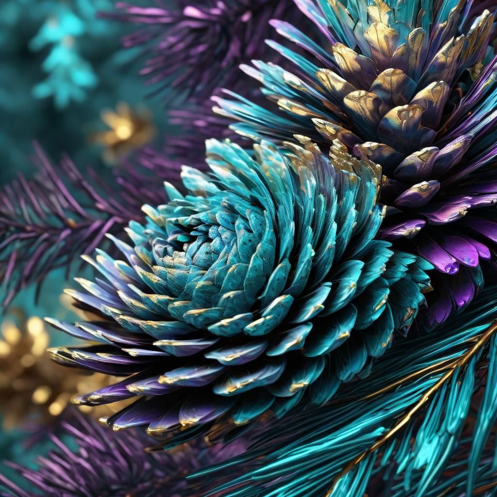 Fractal pinecones