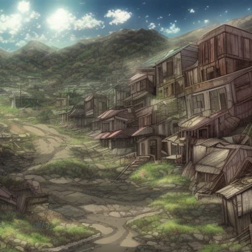 Abandoned mining town