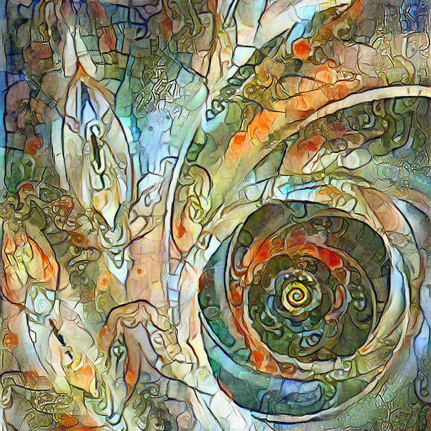 Watercolor Fractal Fusion Experiment