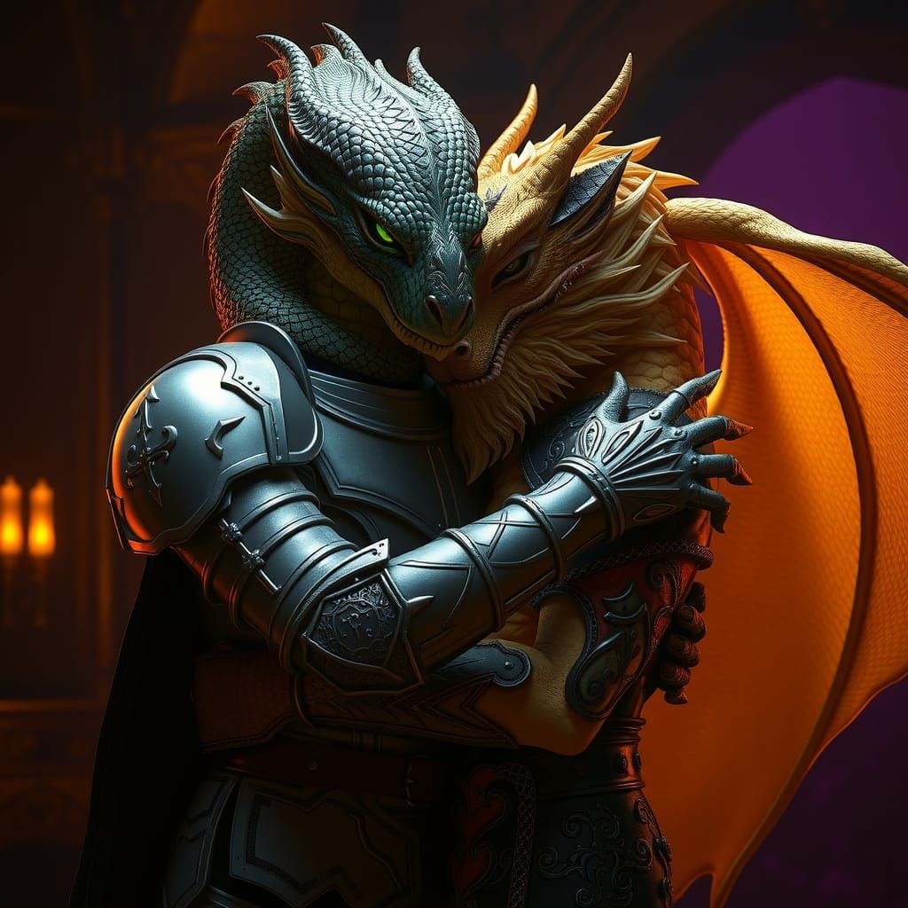 13 comforts Lord Kaza after he learns what has become of his noble family
