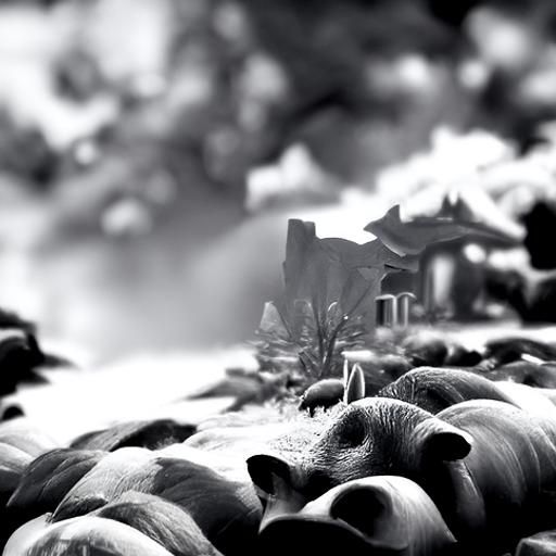 monochromatic Unreal Engine 8k resolution concept art hyperd...