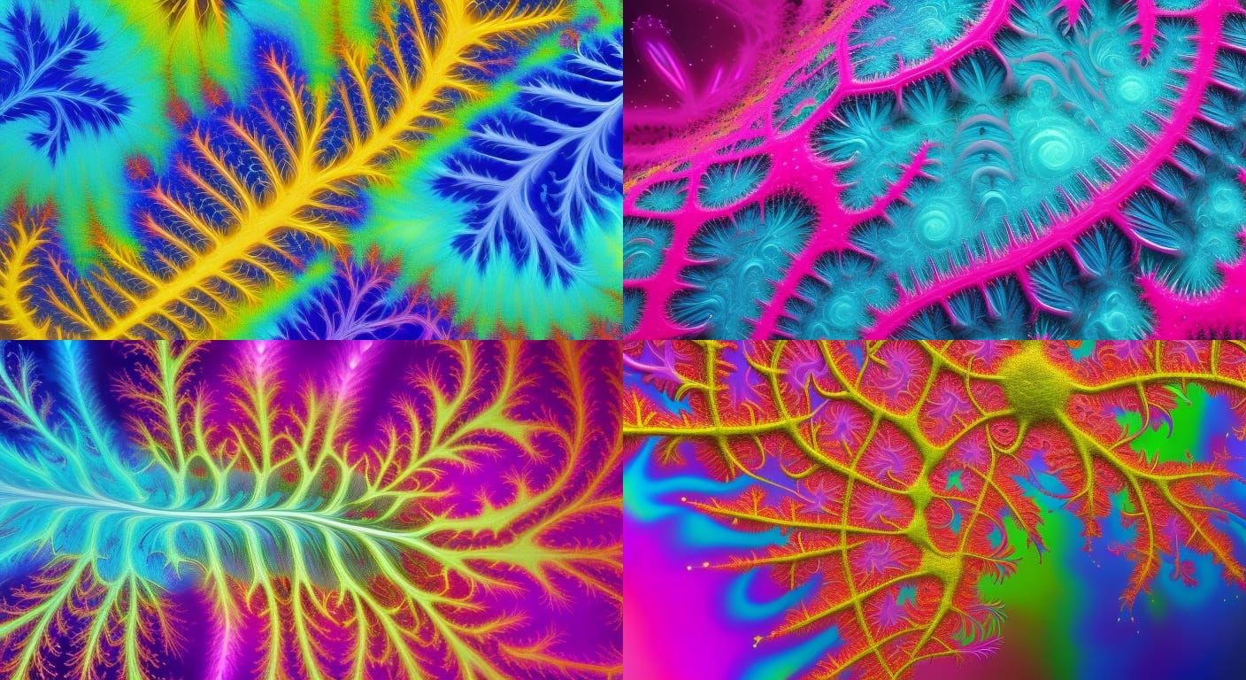 Fractal Dendrites - AI Generated Artwork - NightCafe Creator