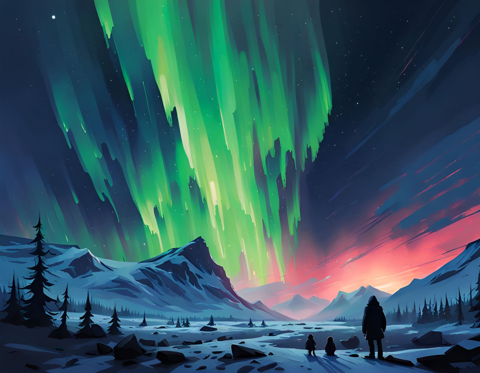 The northern lights - AI Generated Artwork - NightCafe Creator