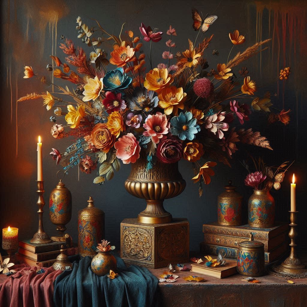 Mediterranean Style Flower Arrangement