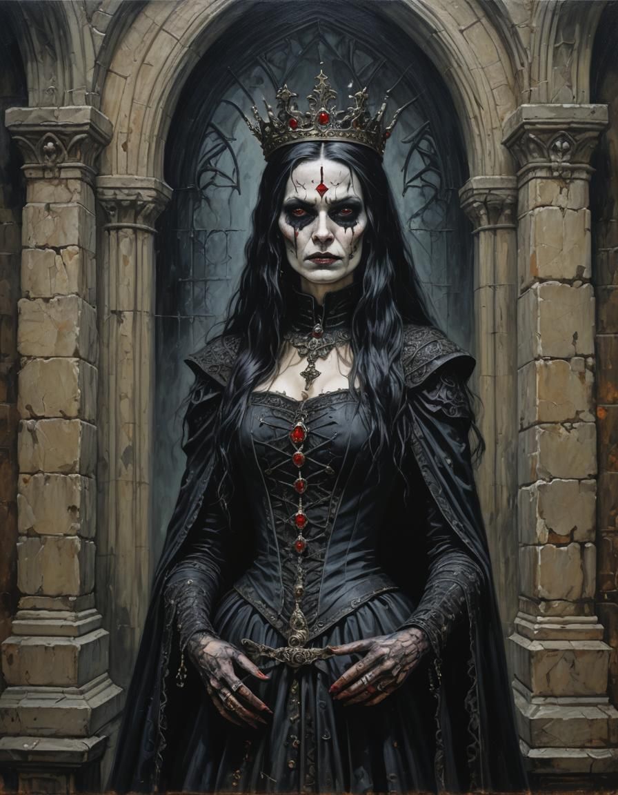 gothic medieval dark queen horror