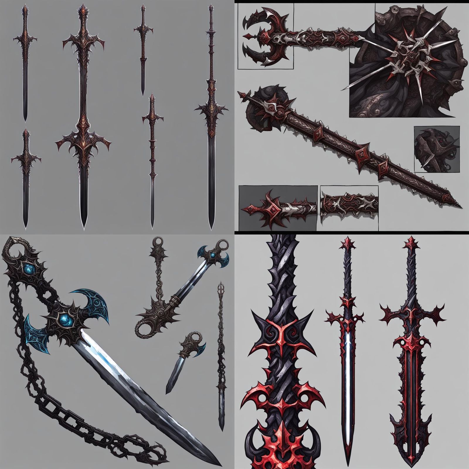 chaos chain sword - AI Generated Artwork - NightCafe Creator