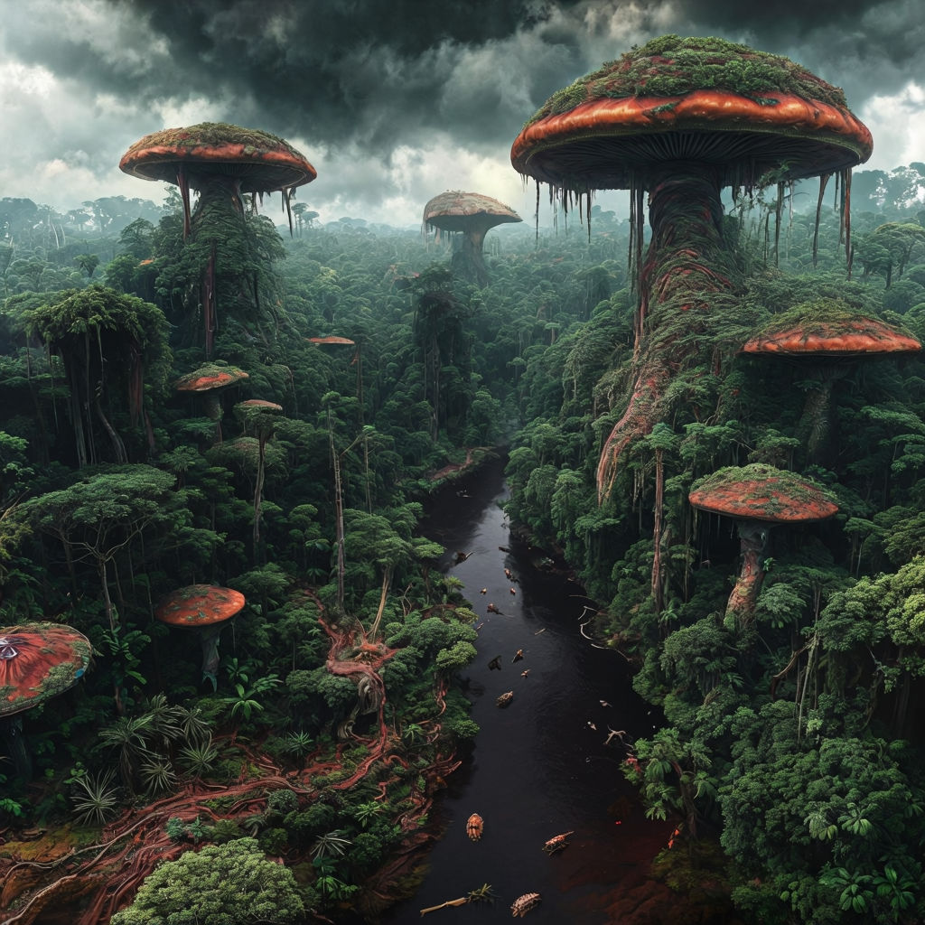 Rainforest, strangely alien