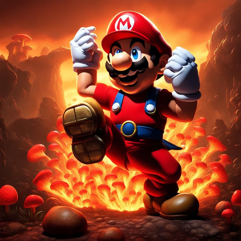 Mario Mk Crossover - Ai Generated Artwork - Nightcafe Creator