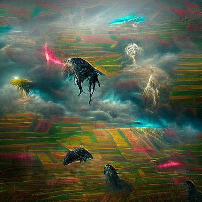 corn field horror Gustave Doré Greg Rutkowski