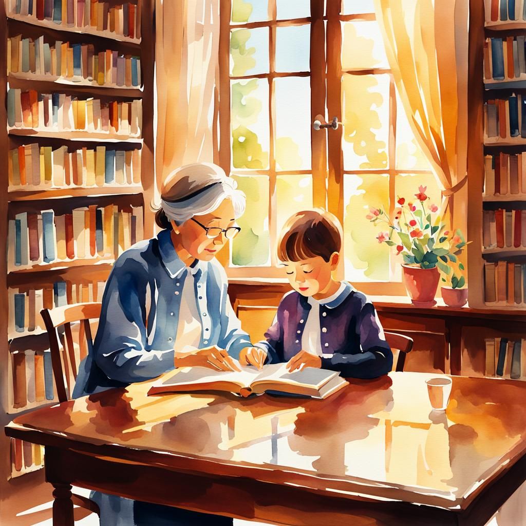 Passing on Wisdom  by @Kallistratia