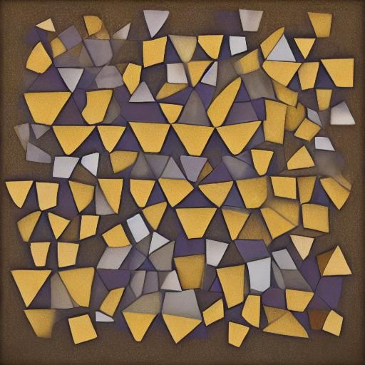 Abstract freezing square triangles hexagons otogones rectang...
