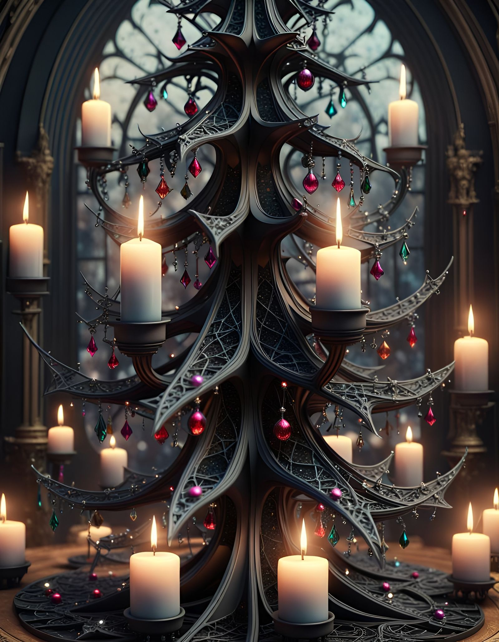 Gothic Christmas Tree  by @Emma