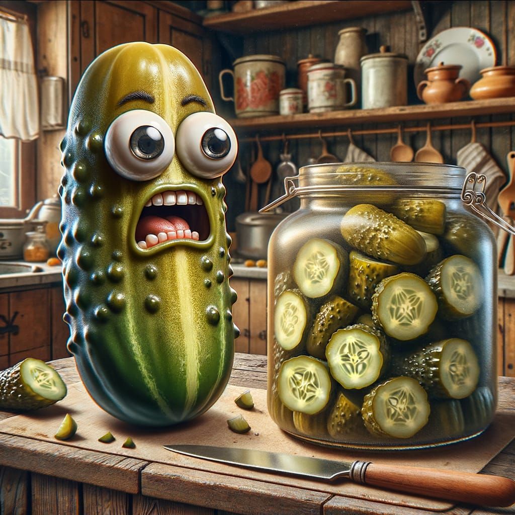 He Found Himself in a bit of a Pickle, his situation was quite Jarring!  by @Vixsin