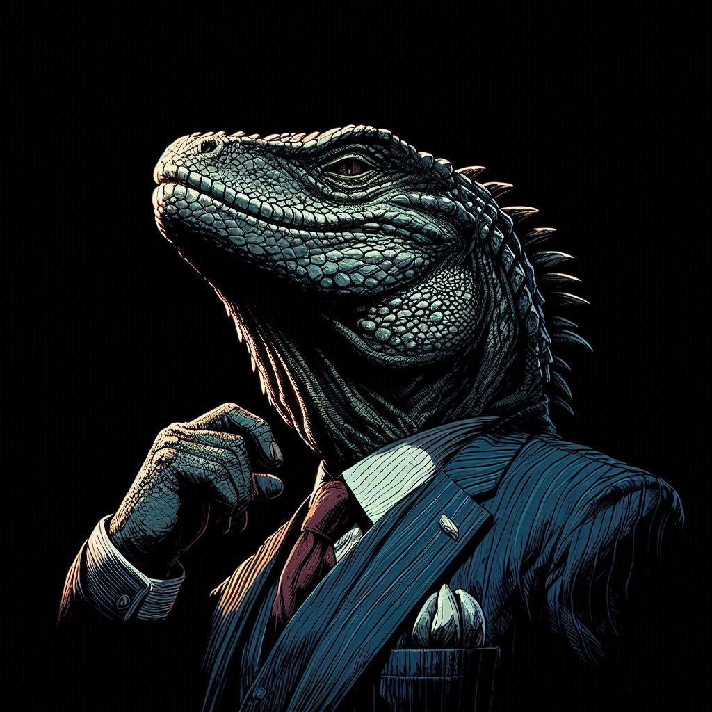 Lizard mafia boss