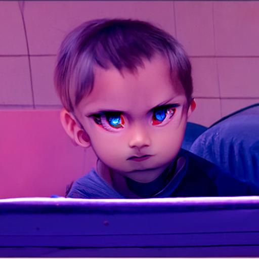 Intense stare child