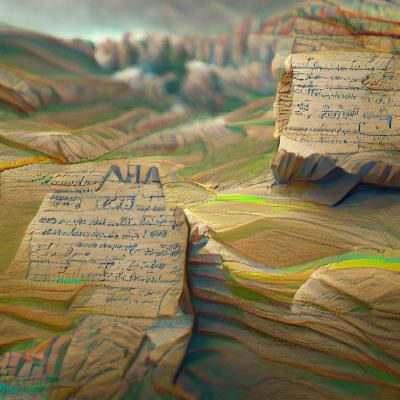 Ancient notes from an old lady with a hazy valley