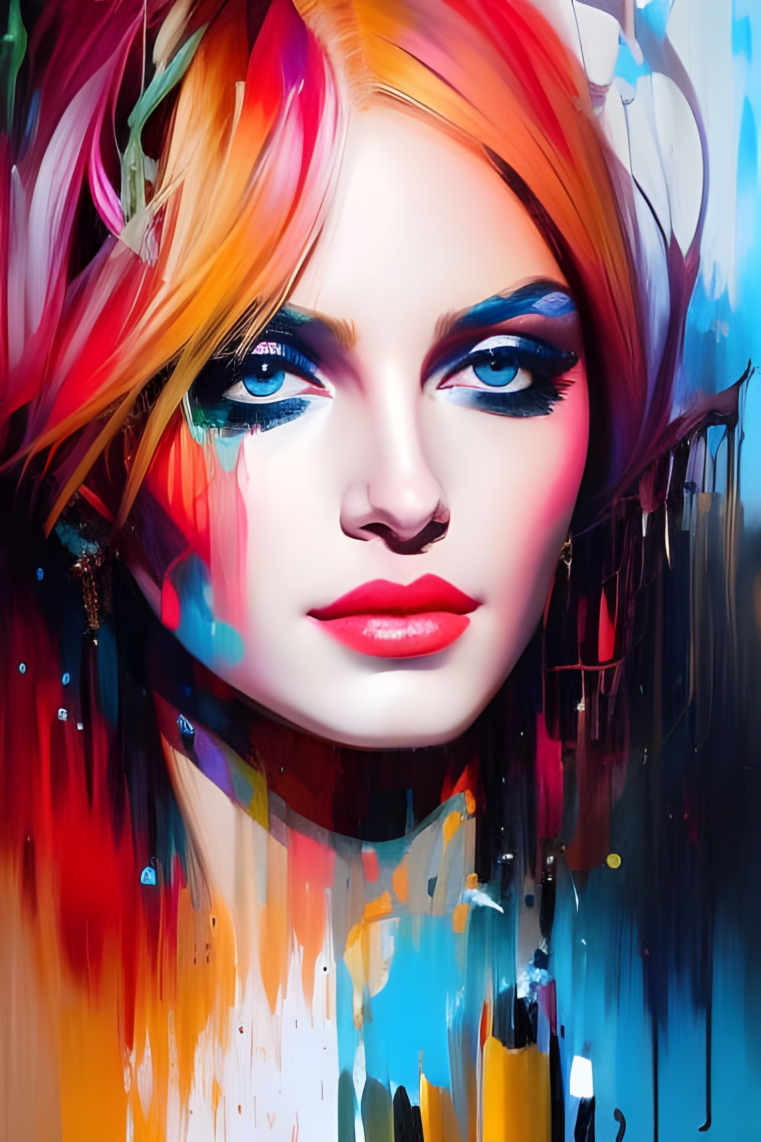 Blue Eyes - AI Generated Artwork - NightCafe Creator