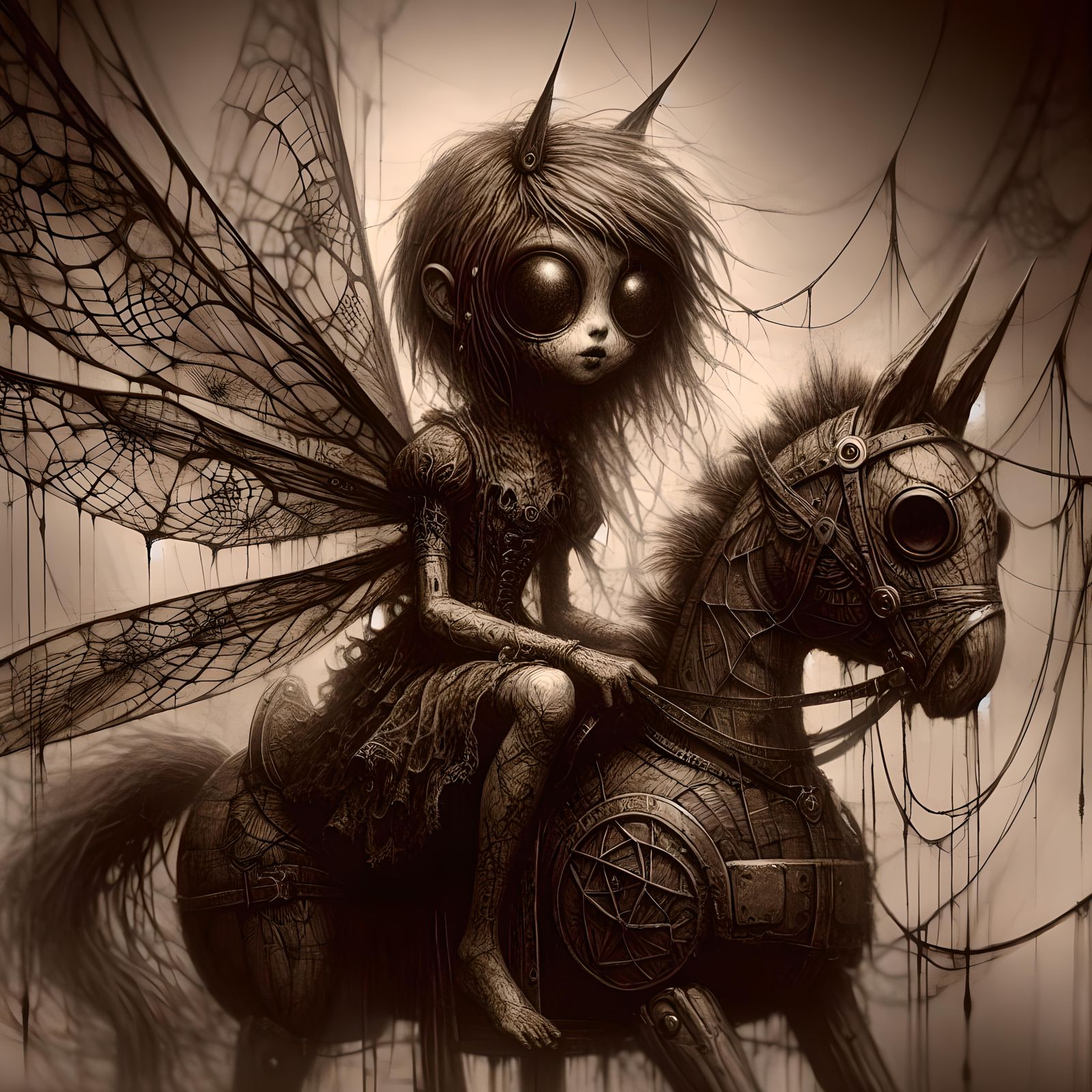 Horse/ inspired by Lilith, @Frostie-Fr00tSa1ad