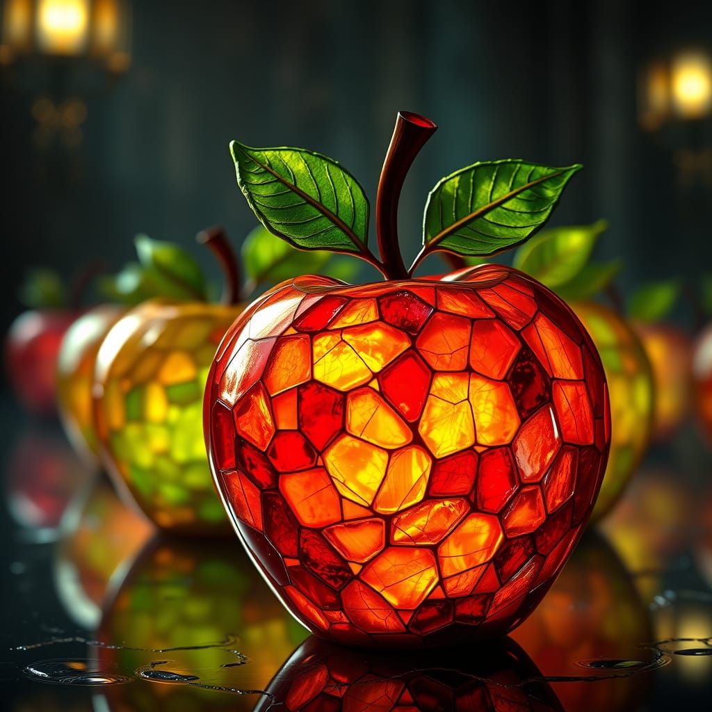Glass Stained Apples  by @Ghost