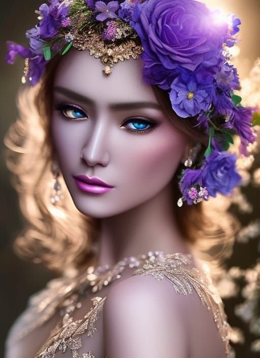 A Insanely detailed portrait painting of fantastical dreamy beautiful