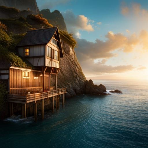 Secluded Boathouse  by @Norman Wnuck