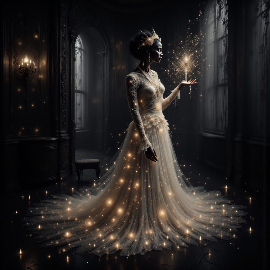 Beautiful fairy at her halls