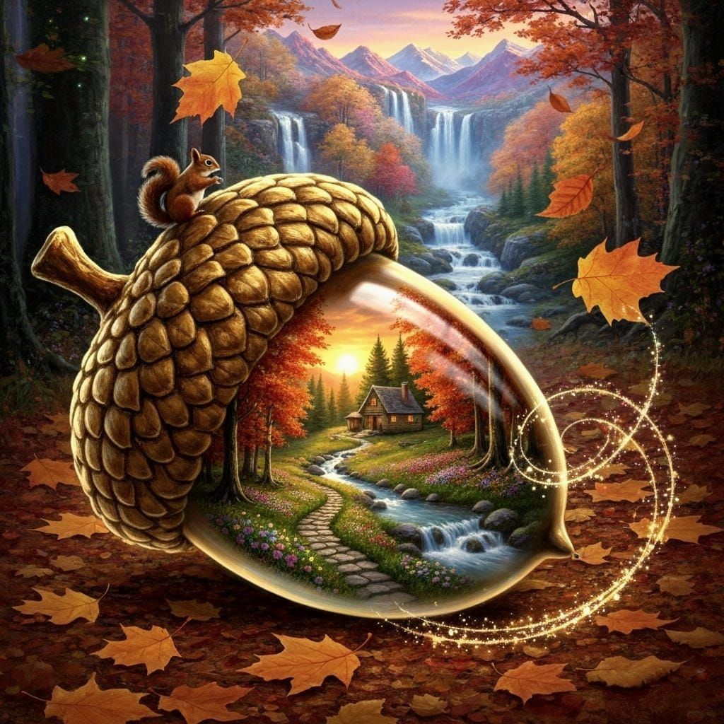 Miniature Autumnal Scene   by @Neverland