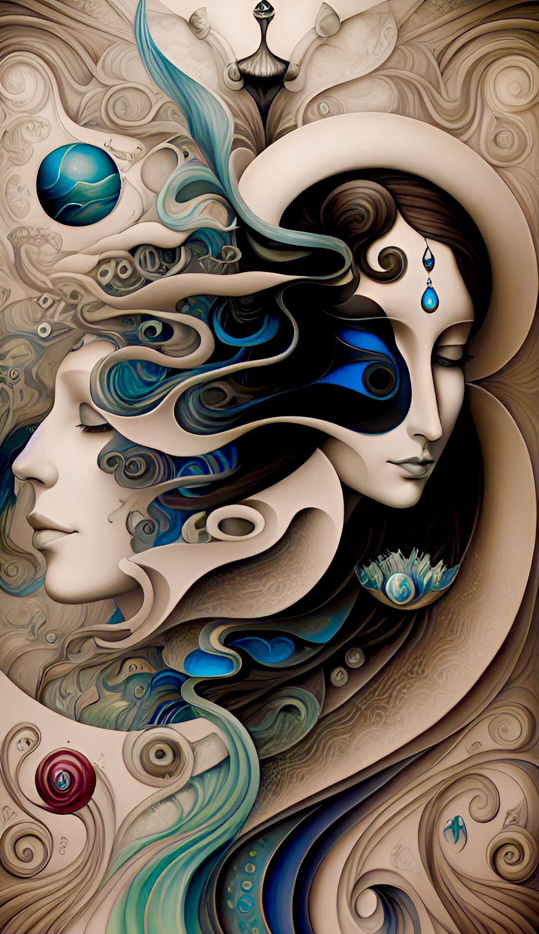 The cycle of life is a worrisome thing/a single breath that scatters and gathers again.