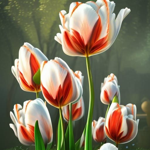 Tulips - AI Generated Artwork - NightCafe Creator