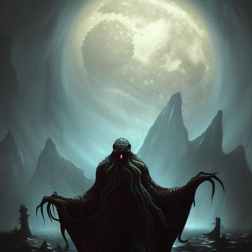 Cthulhu - AI Generated Artwork - NightCafe Creator