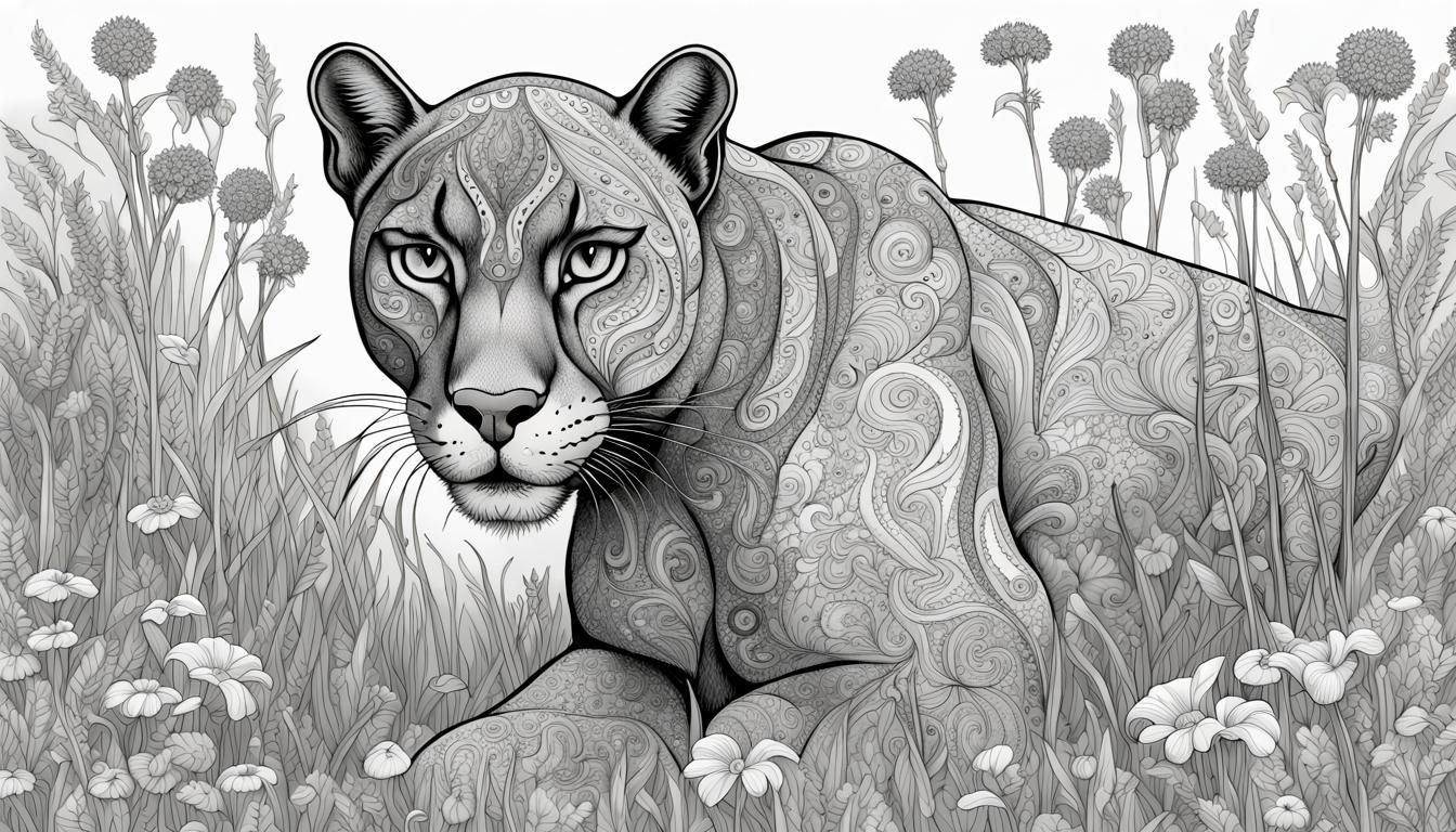 Coloring Page Panther