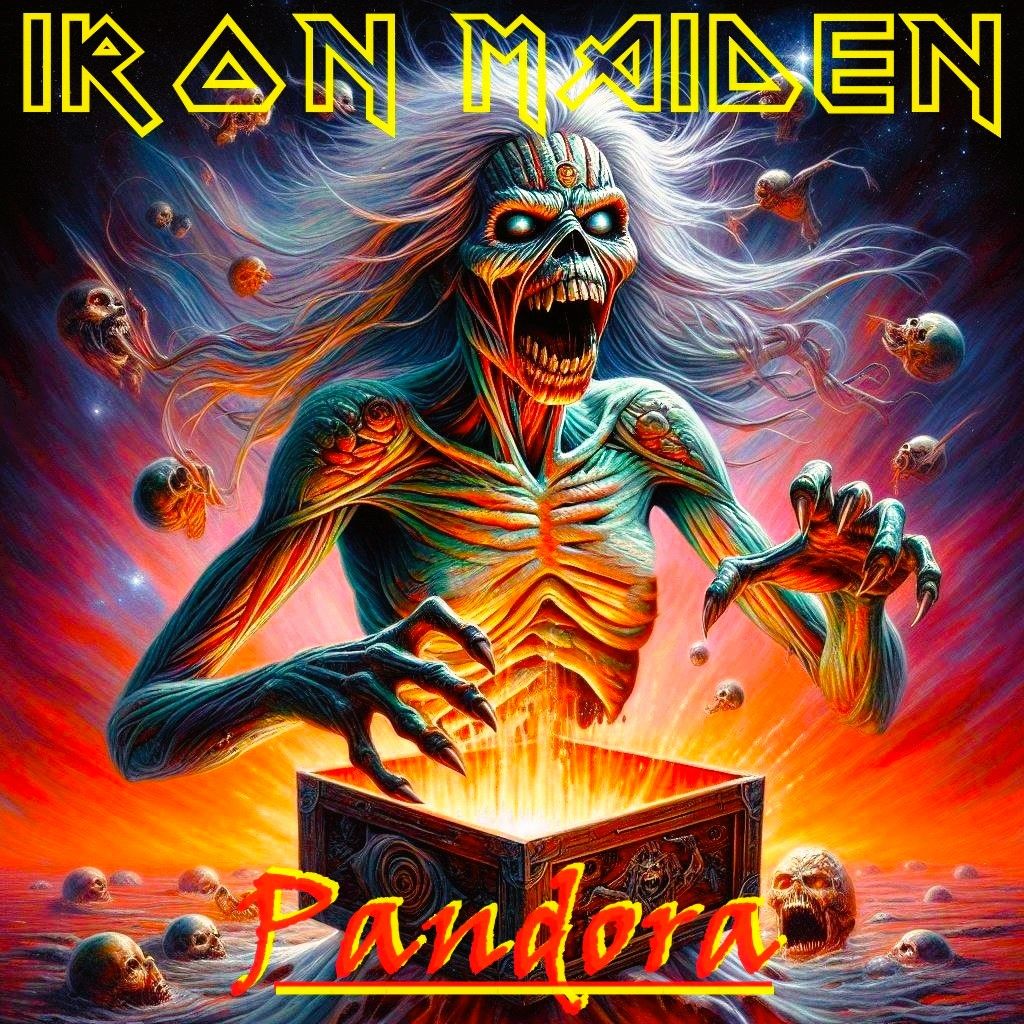 Fictional Iron Maiden Album Cover-Pandora