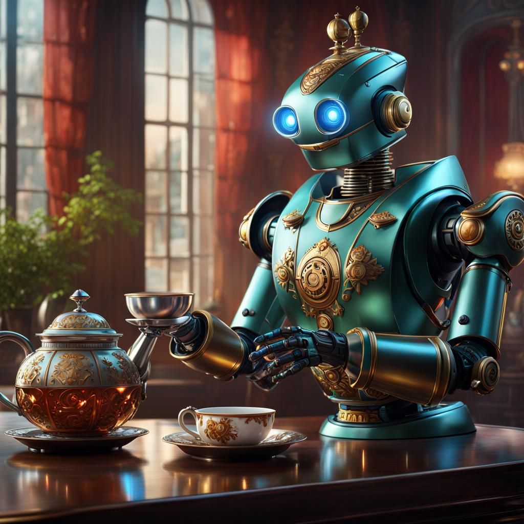 Robot Butler  by @possom2009